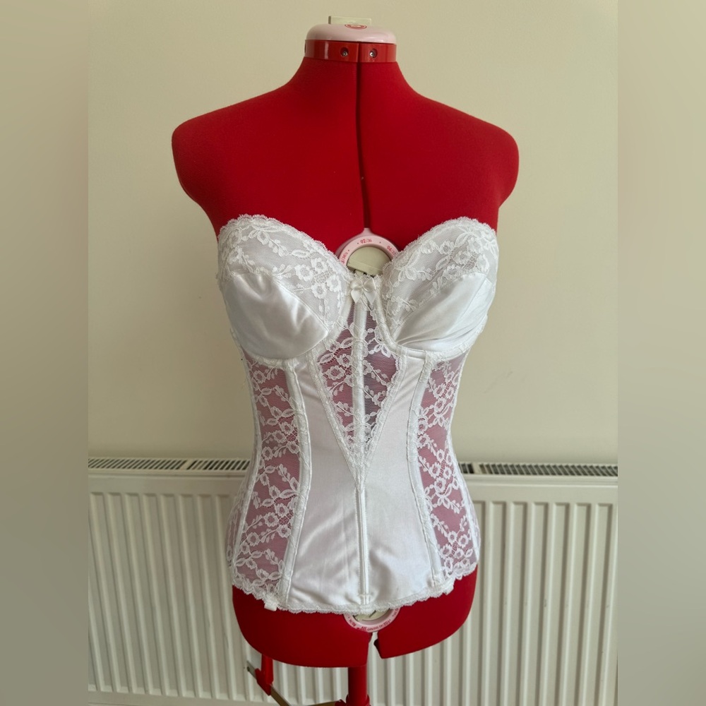 Vintage Satin Lace Corset